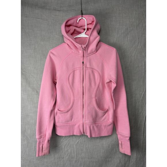LULULEMON SCUBA HOODIE PINK RARE LIMITED SPECIAL EDITION NAMASTE 4/6 - Picture 1 of 10
